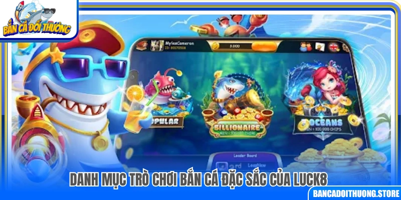 Điểm danh trò chơi bắn cá hấp dẫn 