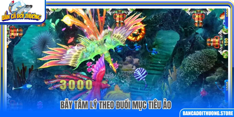 Ngắm bắn ngay khi cá vừa lộ diện trên bàn